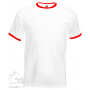 Футболка Ringer T, мужская, белая с красным
