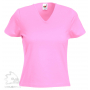 Футболка Lady-Fit V-Neck T, женская, розовая