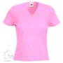 Футболка Lady-Fit V-Neck T, женская, розовая