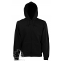 Толстовка Zip Through Hooded Sweat, мужская, Fruit of the Loom, США, черная