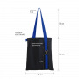 Шоппер Superbag black с ремувкой 4sb, чёрный с синим