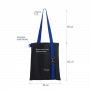 Шоппер Superbag black с ремувкой 4sb, чёрный с синим