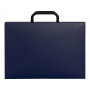 Папка-портфель А4, синий, вид сзади