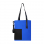 Шоппер Superbag Color, синий с чёрным