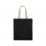Сумка для шопинга Steady хлопковая с парусиновыми ручками, 260 г/м2, черная