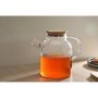 Стеклянный чайник с бамбуковой крышкой Sencha M
