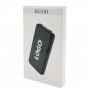 Внешний аккумулятор Kugo 10000 mAh с подсветкой гравировки, черный