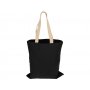 Сумка для шопинга Steady хлопковая с парусиновыми ручками, 260 г/м2, черная