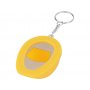 Брелок-открывалка Каска, желтая, обратная сторона