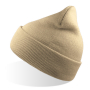 Шапка вязаная двойная Wind-S, бежевая