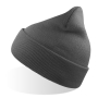 Шапка вязаная двойная Wind-S, темно-серая