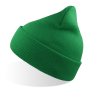 Шапка вязаная двойная Wind-S, зеленая