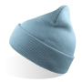 Шапка вязаная двойная Wind-S, светло-голубая