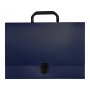 Папка-портфель А4, синий, вид спереди