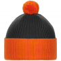 Шапка Snappy, антрацит с оранжевым