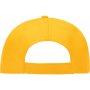 Бейсболка Poly, ярко-желтая, вид сзади