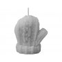 Свеча Рукавичка, серая