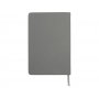 Блокнот А5 Magnet soft-touch с магнитным держателем для ручки, серый, обратная сторона