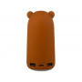 Внешний аккумулятор NEO Bear, 10000mAh, коричневый, вид сзади