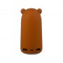 Внешний аккумулятор NEO Bear, 10000mAh, коричневый, вид сзади