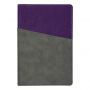 Ежедневник Flexy Smart Porta Nuba Latte A5, недатированный, серый с фиолетовым
