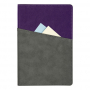 Ежедневник Flexy Smart Porta Nuba Latte A5, недатированный, серый с фиолетовым