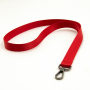 Лента для бейджа Flat, с карабином, красная