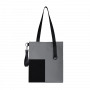 Шоппер Superbag Color, серый с чёрным