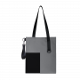 Шоппер Superbag Color, серый с чёрным