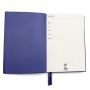 Ежедневник A5 недатированный Efemero в мягком переплёте, черный с темно-синим
