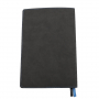 Ежедневник A5 недатированный Efemero в мягком переплёте, черный с темно-синим