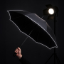 Зонт-трость Reflect со светоотражающей окантовкой в чехле с ручкой