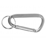 Брелок-карабин из переработанного алюминия Alumina, серебристый