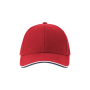 Бейсболка PILOT PIPING SANDWICH-S, красная