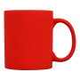 Кружка Майлд с покрытием soft-touch, красная, сбоку