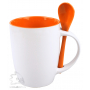 Кружка с ложкой Авеленго, оранжевая