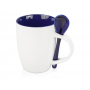 Кружка с ложкой Авеленго, синяя