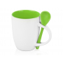 Кружка с ложкой Авеленго, салатовая