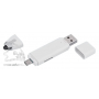 Флеш-карта USB со стилусом и картридером, в открытом виде