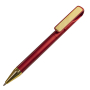 Ручка шариковая GLOSSY GOLD, красная