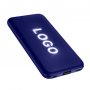 Внешний аккумулятор Kugo 10000 mAh с подсветкой гравировки, синий
