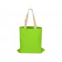 Сумка для шопинга Steady хлопковая с парусиновыми ручками, 260 г/м2, зеленое яблоко
