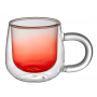 Кружка с двойными стенками и градиентом Fog, красная