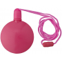 Круглый диспенсер для мыльных пузырей, розовый, вид спереди