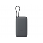 Внешний аккумулятор с встроенным кабелем Xiaomi Power Bank (Integrated Cable), 20000 мАч, темно-серый