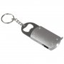 Брелок-открывашка с фонариком и рулеткой, 1 м, Tools Opener, серебристый