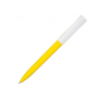Ручка шариковая софт тач Zorro с белым клипом, желтая