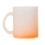 Стеклянная матовая кружка с градиентом для сублимации Омбре, оранжевая