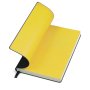 Бизнес-блокнот Funky, черный, форзац-желтый