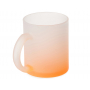 Стеклянная матовая кружка с градиентом для сублимации Омбре, оранжевая